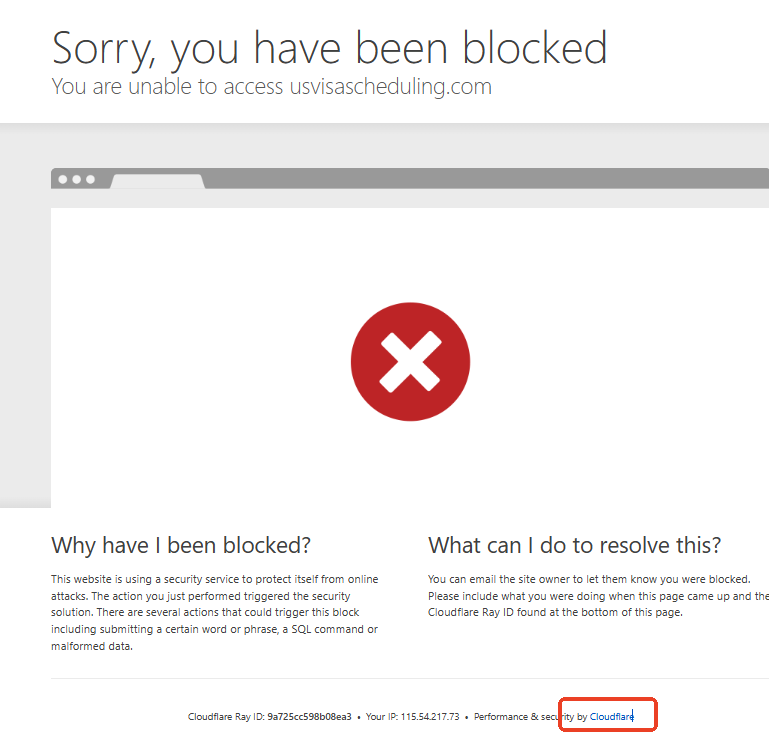 美国签证系统打开一直是blocked